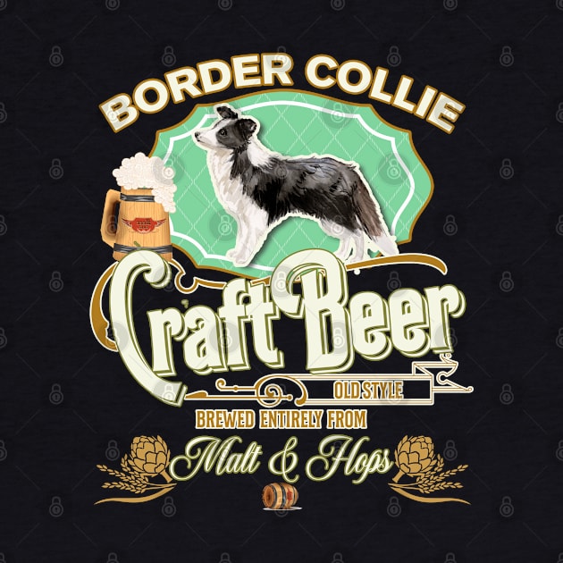 Border Collie Gifts - Beer Dog lover by StudioElla